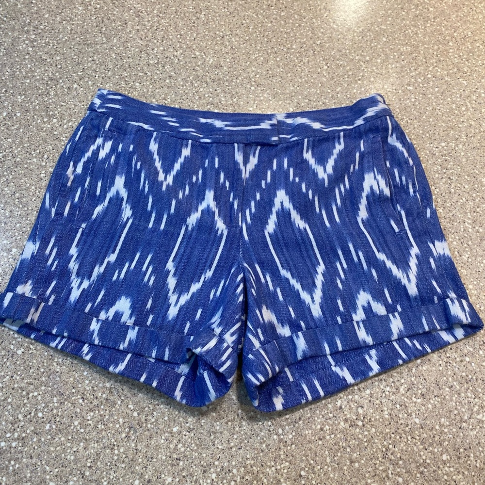 J Crew ikat print shorts